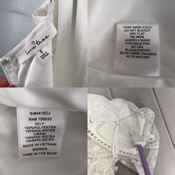 NWOT LACED CROCHET DRESS SIZE SMALL - Picture 16 of 17